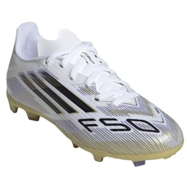 Adidas f50 liga fg/mg jh7745 fotbollsskor vit 1