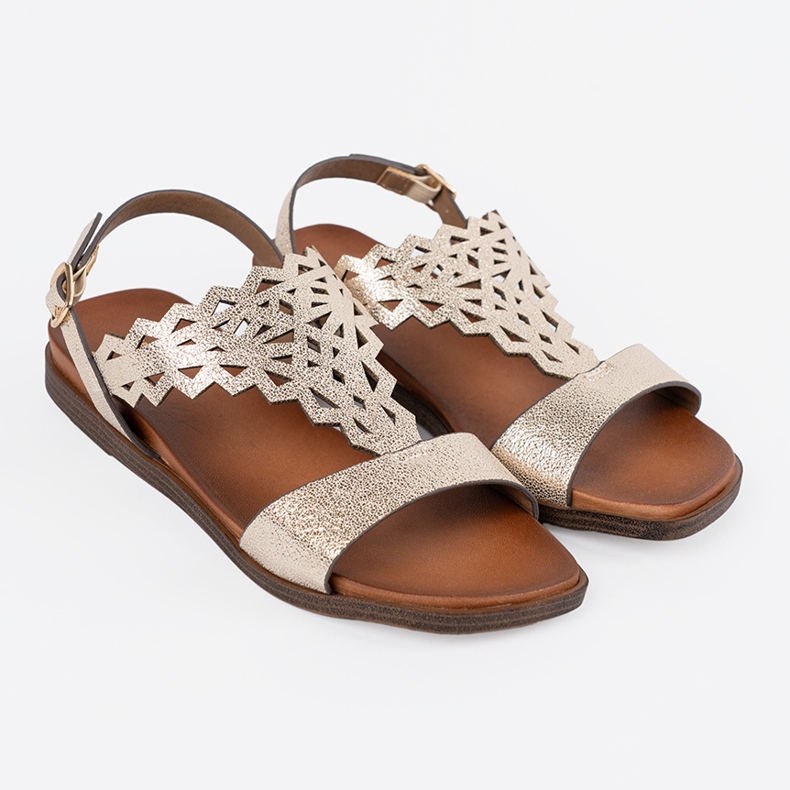 Sergio Leone Guldsandaler med öppningsdekorationer gyllene 1