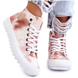 Damsneakers Big Star LL274048 Beige-Rosa 4