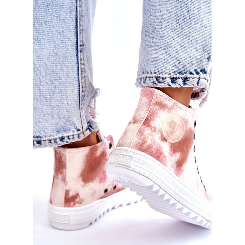 Damsneakers Big Star LL274048 Beige-Rosa 3