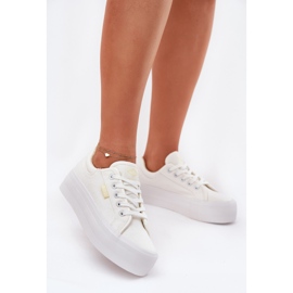 Kvinnors sneakers på plattformen Lee Cooper LCW-25-31-3450L White vit 2