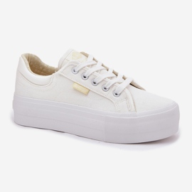 Kvinnors sneakers på plattformen Lee Cooper LCW-25-31-3450L White vit 4