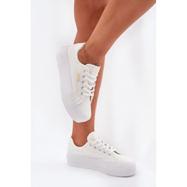 Kvinnors sneakers på plattformen Lee Cooper LCW-25-31-3450L White vit 6