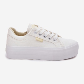 Kvinnors sneakers på plattformen Lee Cooper LCW-25-31-3450L White vit 8