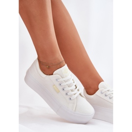 Kvinnors sneakers på plattformen Lee Cooper LCW-25-31-3450L White vit 9