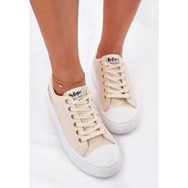 Kvinnors sneakers på plattformen Lee Cooper LCW-24-44-2464L Beige 5