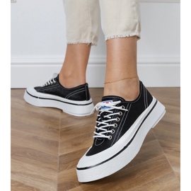 Svarta plattformssneakers för kvinnor 3