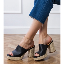 Black Espadrilles på posten svart 2