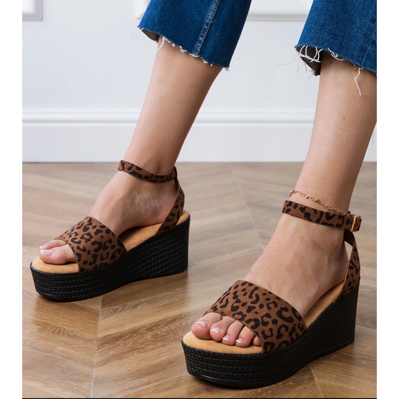 Panther Sandaler på Ekozamsz -plattformen mångfärgad 1