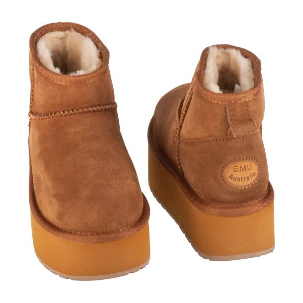 EMU Australia Stinger Micro Flatform Shoes W13082-Ches brun 2