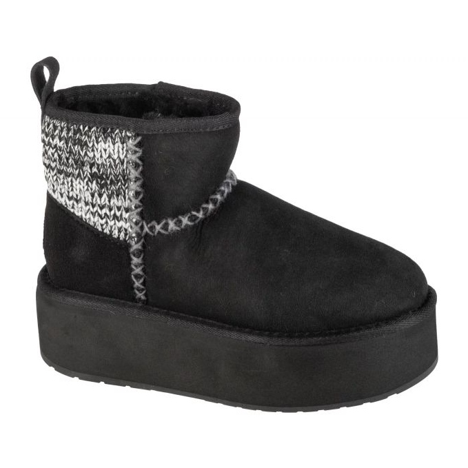 EMU Australia Stinger Knit Flatform W13143-Blak Shoes svart 1