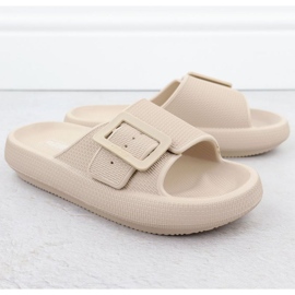 Kvinnors tofflor Big Star RR274A582 Beige 2