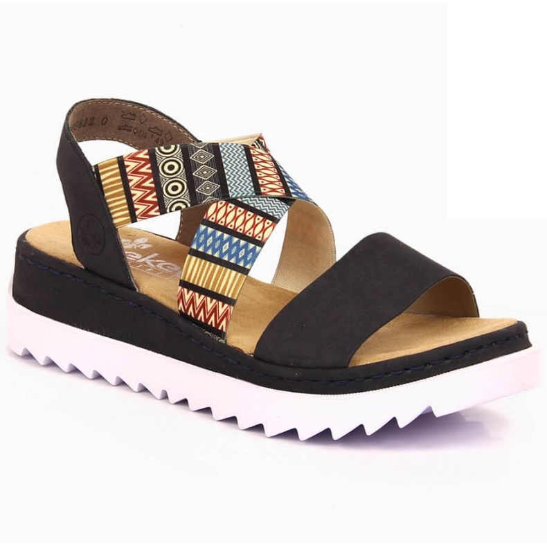 Kvinnors sandaler Rieker V44G8-14 Svart 1