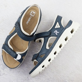 Kvinnors Rieker 64066-14 Navy Blue Sandals blå 2