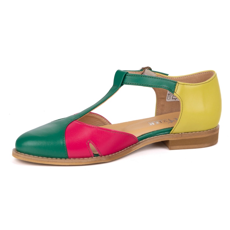 Olivier Kvinnors lädersandaler 4240/35 Ziel/Roz/Zol grön 1