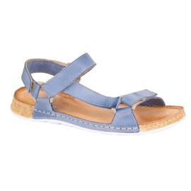 Olivier Kvinnors sandaler barfota vänliga kallia blå 3