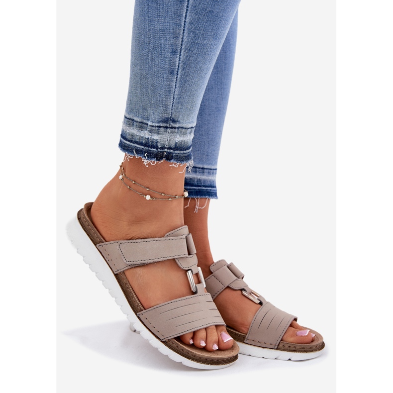 Kvinnors flip -flops på InBlu CN0007G Beige 1