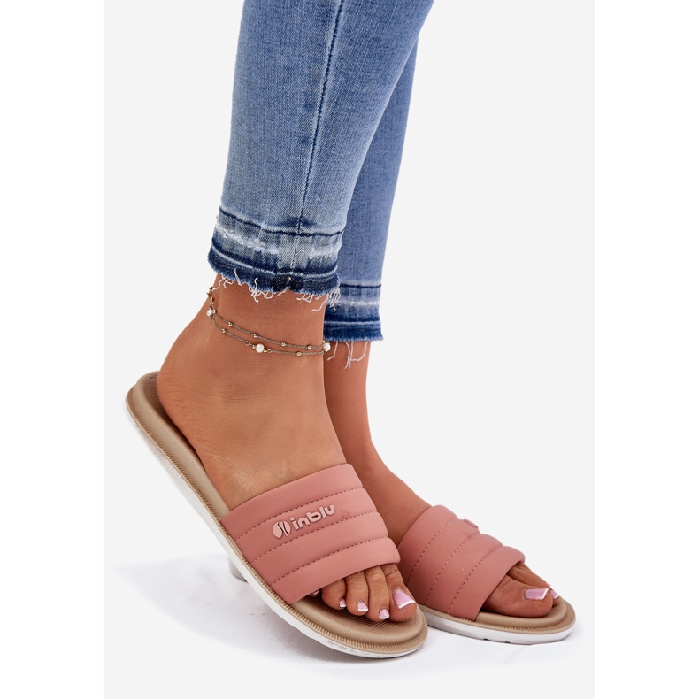 Kvinnors inblu SF000003 flip flops rosa 1