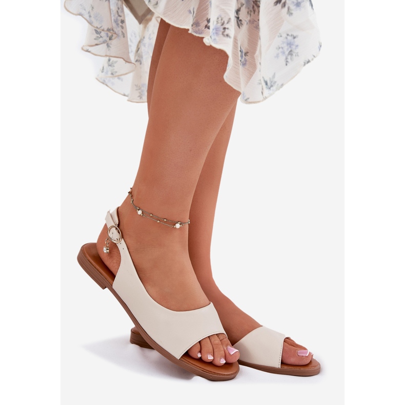 EVento Kvinnors platta sandaler beige 1