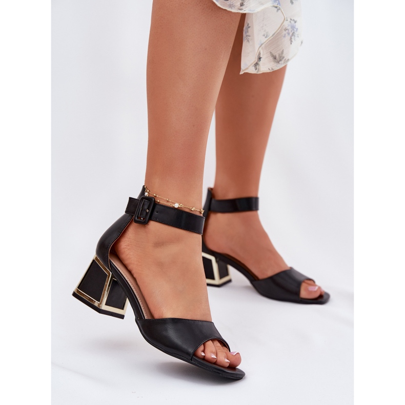 EVento Damsandaler På En Hög Klack Svart 2