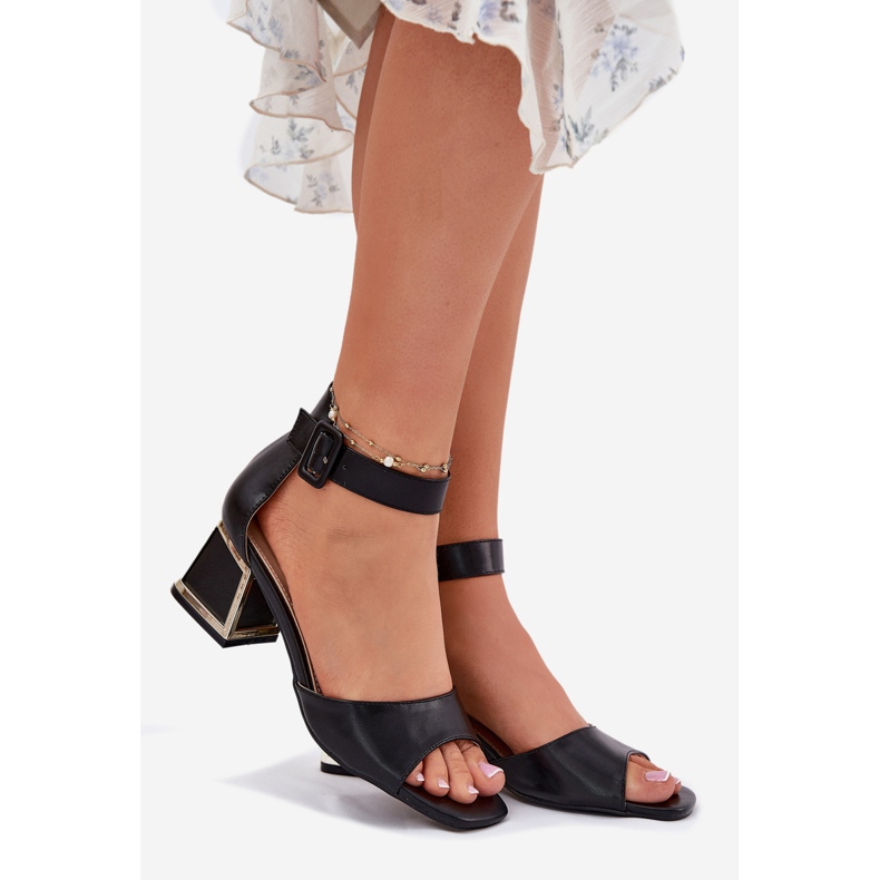 EVento Damsandaler På En Hög Klack Svart 1