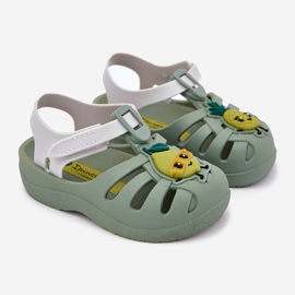 Kardborrband barnsandaler frukt 83615 ipanema sommar xiv baby grön 1