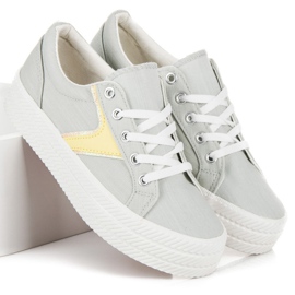 Kylie Sneakers på plattformen grå 2