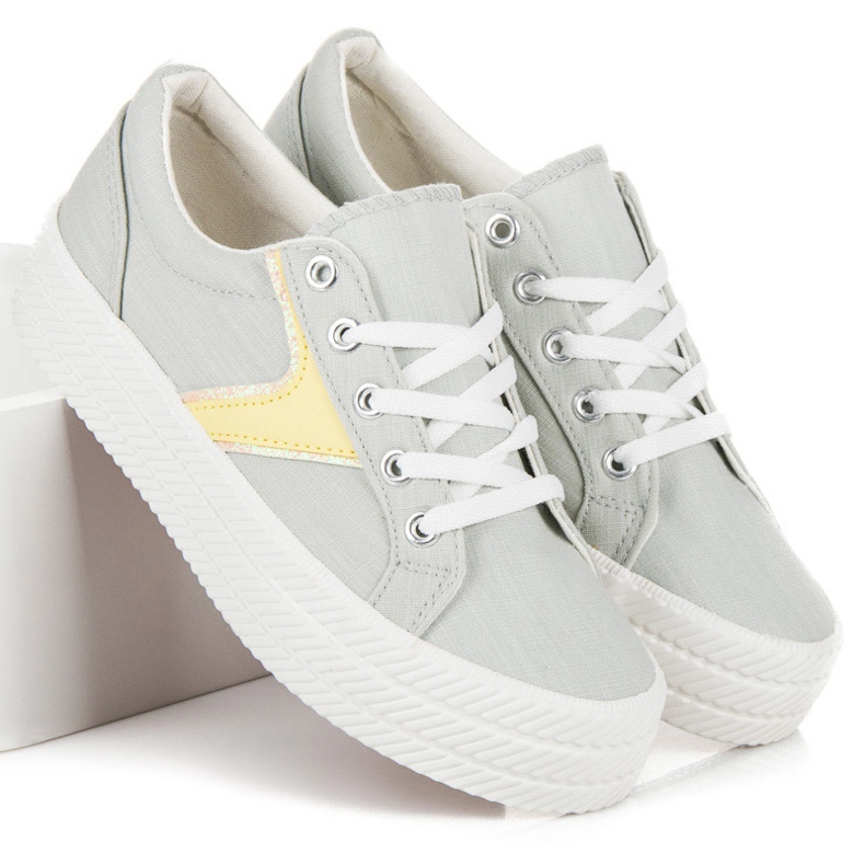 Kylie Sneakers på plattformen grå 2