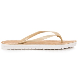 Vinceza Beige flipflops 2