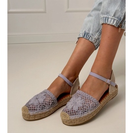 OpenWork Espadrilles Purple Sandals purpur 1