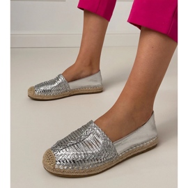 Silver Openwork Espadrilles på plattformen 1