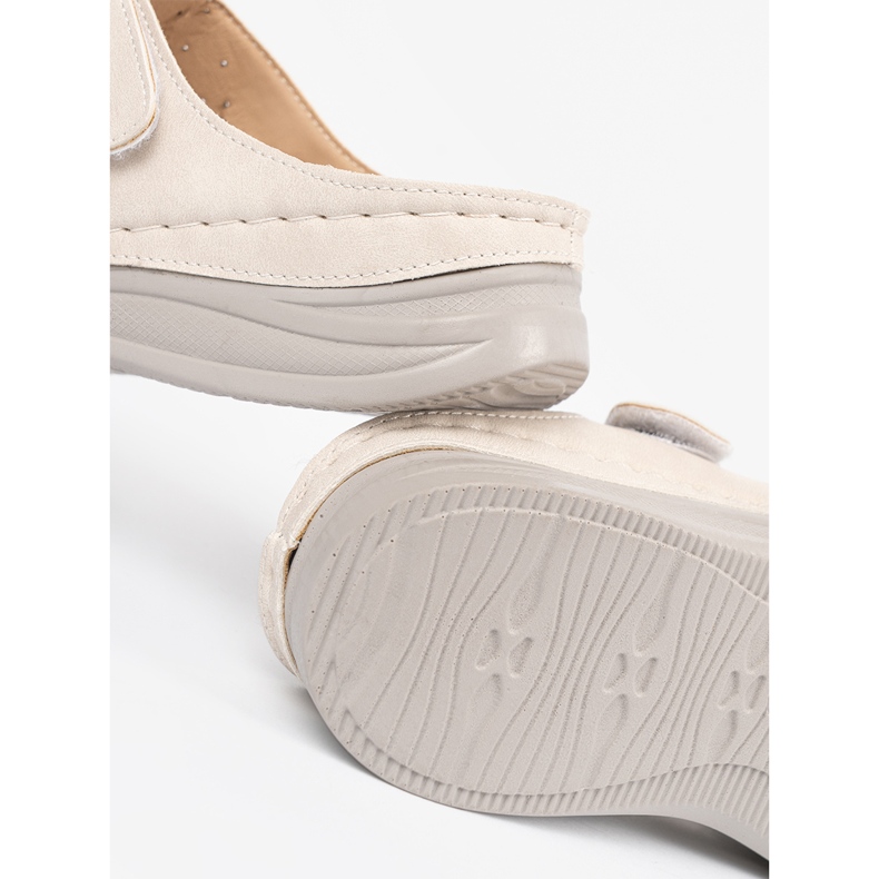 Seastar Lätt ljus flip flops på en låg kil beige 1
