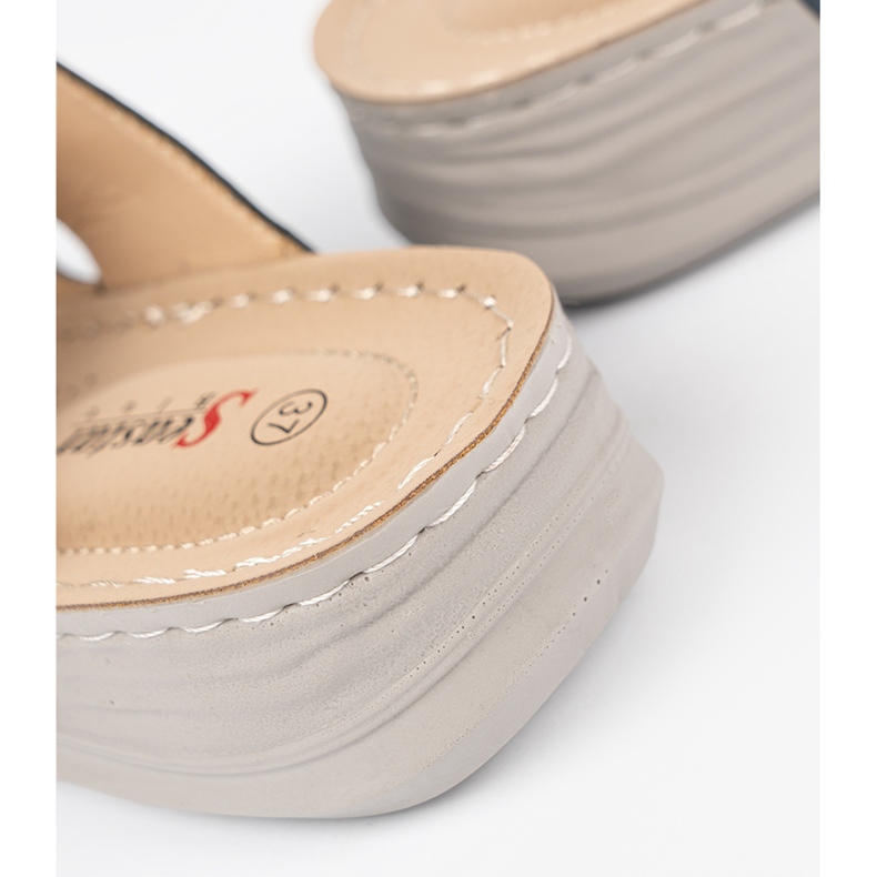 Seastar Blå kvinnors flip flops med kardborrband 2