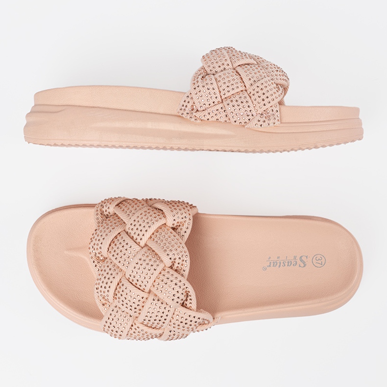 Seastar Rosa flip flops med kristaller 1