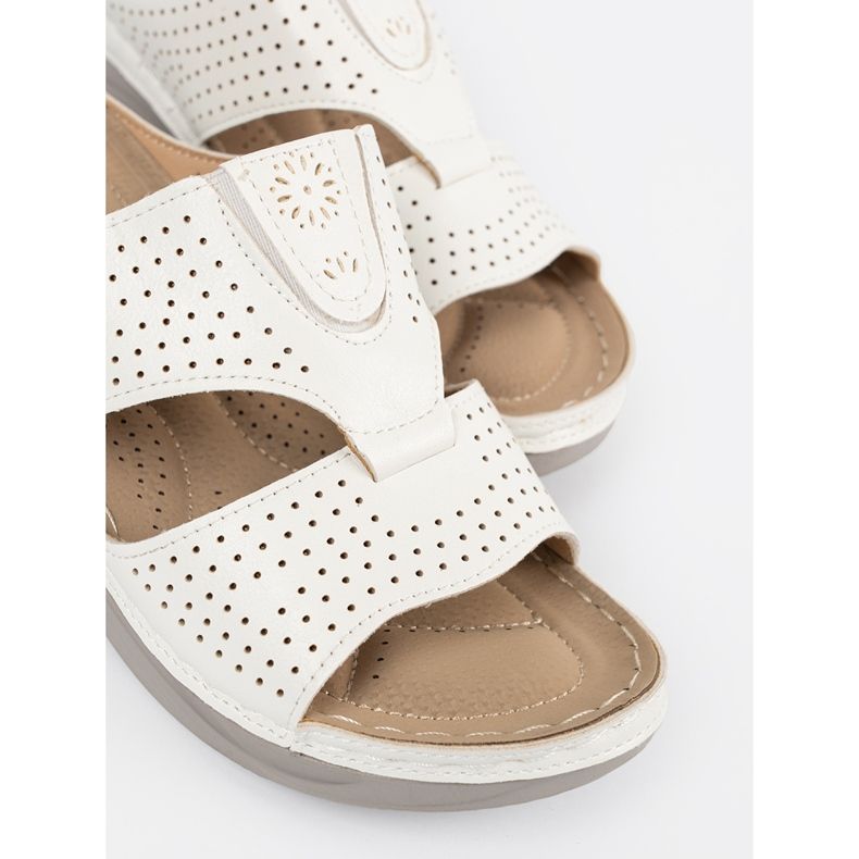 Seastar Vit bekvämt snittflip flops 2