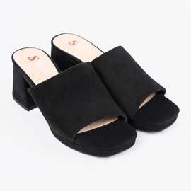 Seastar Kvinnors svarta höga klackar 1