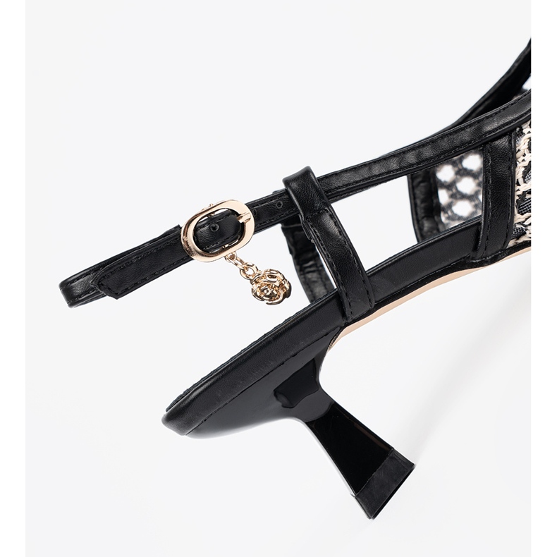 Goodin Svart OpenWork Låghelade pumpar 1