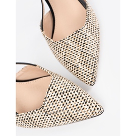 Goodin Svart flätade låghelade pumpar 1