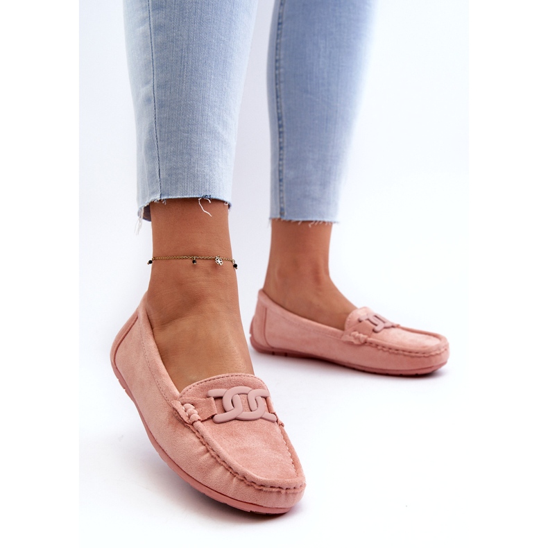 Eco-del kvinnors ljusrosa kvinnor med en prydnad 4