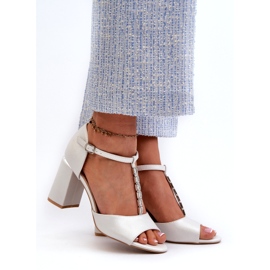 Vinceza Silver Aniya högklackade sandaler med cubic zirconia silver- 2