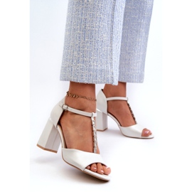 Vinceza Silver Aniya högklackade sandaler med cubic zirconia silver- 3