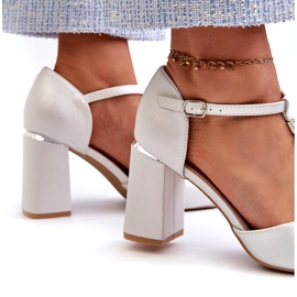 Vinceza Silver Aniya högklackade sandaler med cubic zirconia silver- 4