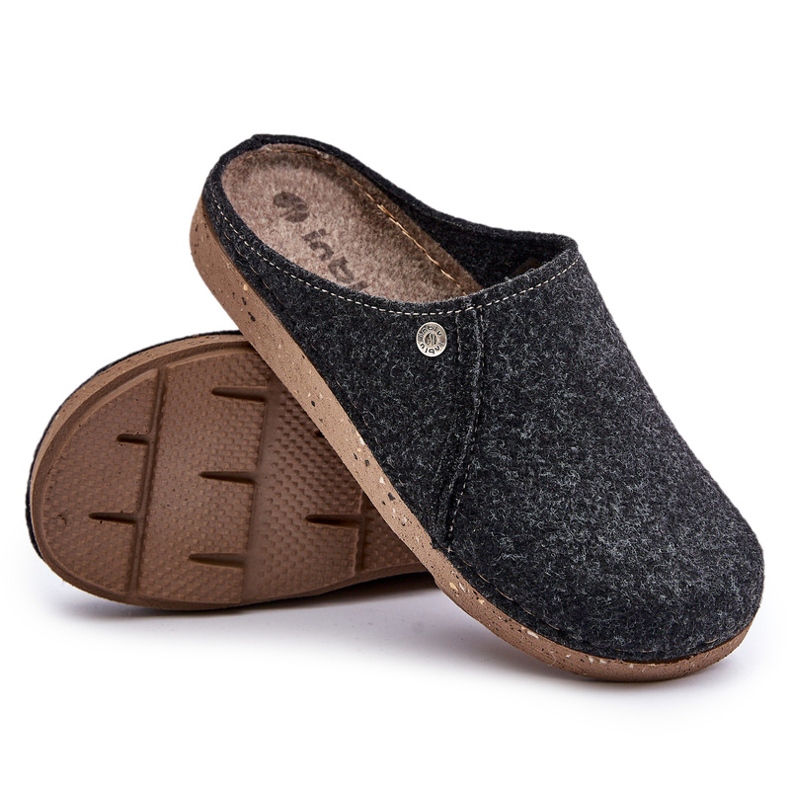 Herrhem till tofflor InBlu MT000011 Grafit svart 4