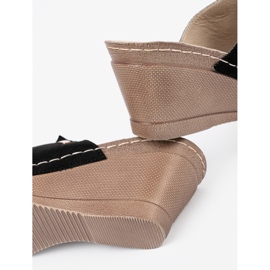 Goodin Kvinnors svarta flip -flops på plattformen 2