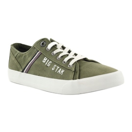 Sneakers sneakers Big star 174315 jeans khaki grön 1