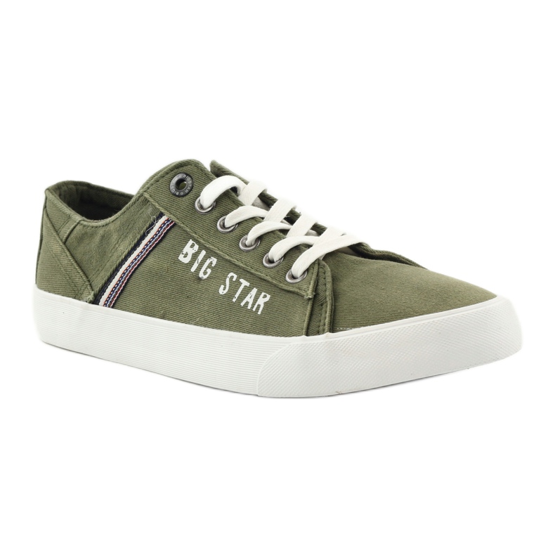 Sneakers sneakers Big star 174315 jeans khaki grön 1
