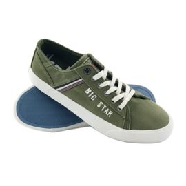 Sneakers sneakers Big star 174315 jeans khaki grön 3