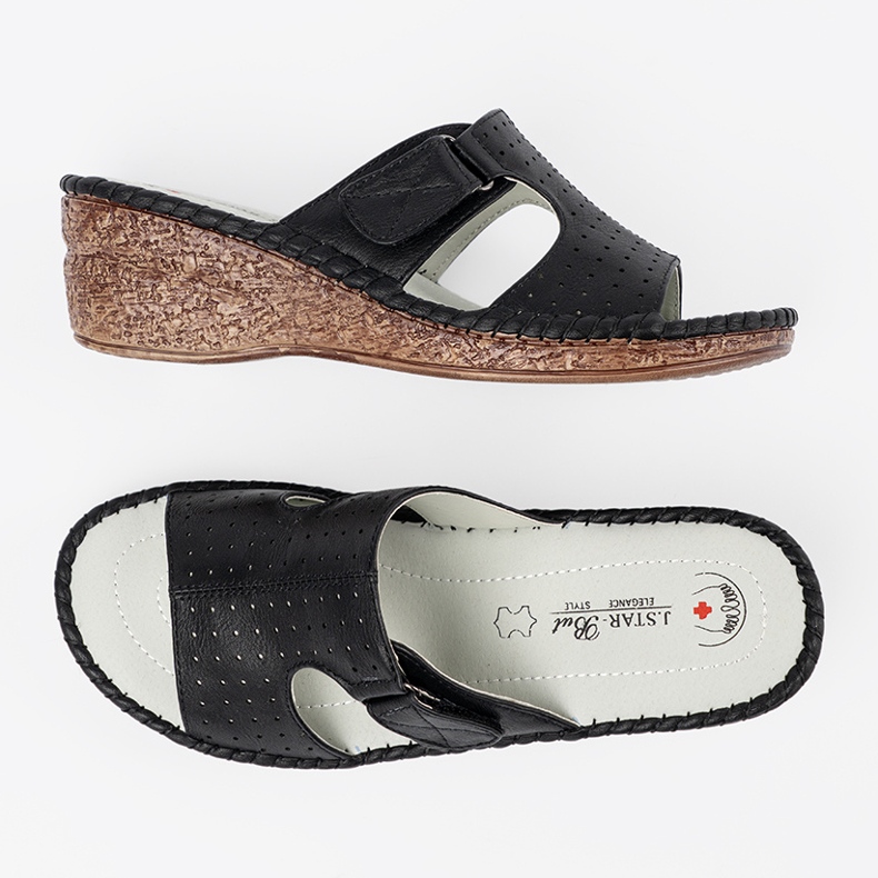 J. Star Svarta kilar med utskärningar 1