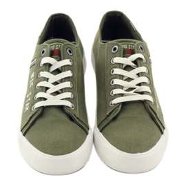 Sneakers sneakers Big star 174315 jeans khaki grön 4