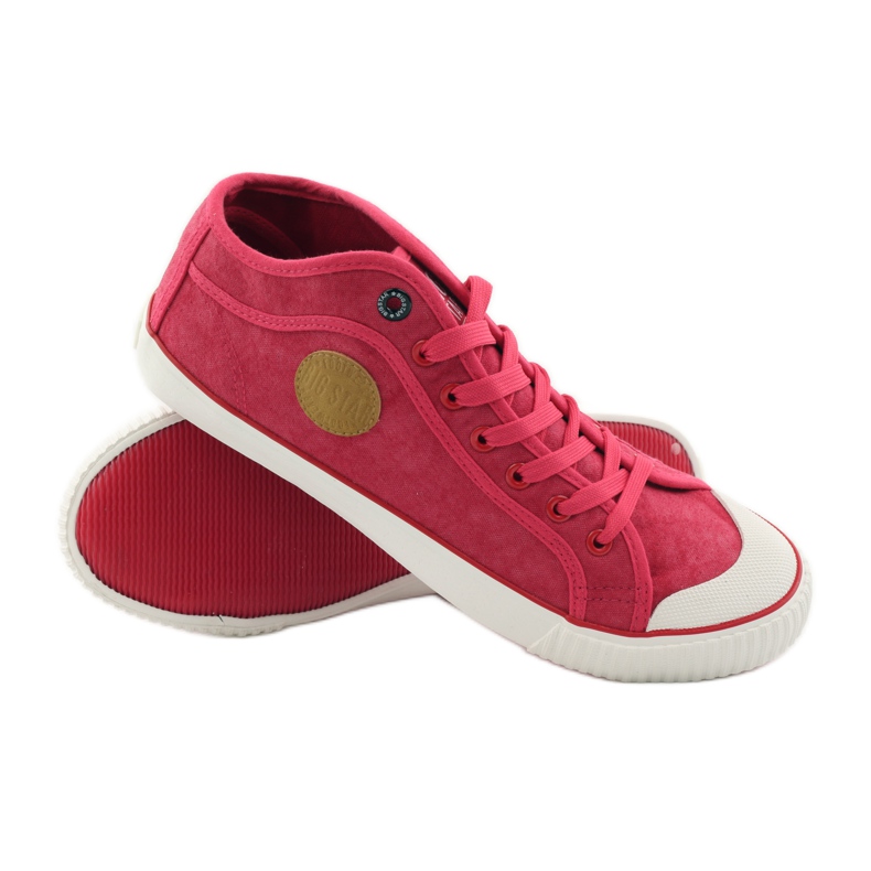 Red Big Star 174017 herrsneakers röd 3